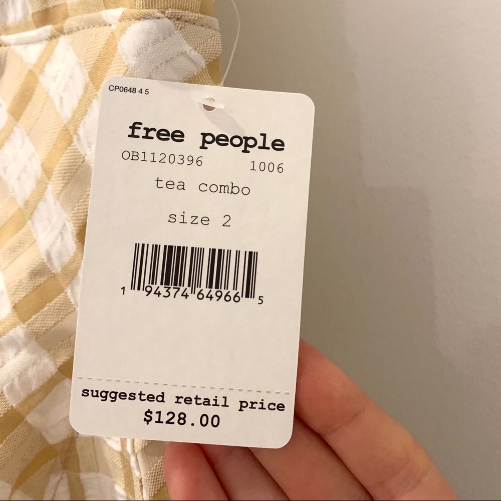 Free People Do The Twist Seersucker Halter Dress - Picture 6 of 9